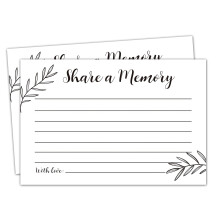 Comparte una tarjeta de memoria 50 tarjetas Tarjeta de memoria para celebraci   n de vida Graduaci   n Boda Jubilaci   n Despedida Fiesta 4 pulgadas x