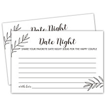 Ingen Brand Date Night Id?er Kort 50 Kort Perfekt til Brudeparret Mand Kone K?reste K?reste Jubil?um 4In x 6In M 05 White