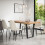 MORE4HOMES Aria Dining Table And Chairs - Marble Effect Table w 4-6 Maya Boucle Chair 1