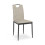 MORE4HOMES (Beige) Etta Glass Dining Table Set w Solid Oak Legs w 4-6 Monza Fabric Chair 6