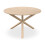 MORE4HOMES (Grey) Malvern Round Oak Effect Dining Table Set w Oak Legs w 4-6 Nova Dining Chairs 3