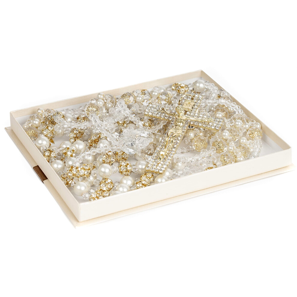 Cana Collection Wedding Lasso Rosary Lazo de Bodas Handcrafted Lasso  Great Wedding Gift Beautiful Christian Catholic Wedding Tradition for Brides and-image-OPC-PGC5PRH-NEW