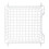 DII Metal Wire Mesh Stackable Utility Storage Bin  Large  11x11x11  White 3