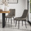 MORE4HOMES (Grey) Haydon Extending Oak Effect Dining Table Set w 4-6 Nova Faux Leather Chairs 5