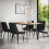 MORE4HOMES (Black) Haydon Extending Oak Effect Dining Table Set w 4-6 Nova Faux Leather Chairs 1