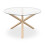 MORE4HOMES (Glass) Malvern Round Dining Table 4-6 Seater w Solid Oak Legs 2