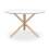 MORE4HOMES (Glass) Malvern Round Dining Table 4-6 Seater w Solid Oak Legs 3