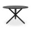 MORE4HOMES (Black) Malvern Round Dining Table 4-6 Seater w Solid Black Oak Legs 3