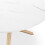 MORE4HOMES (White Marble Effect) Malvern Round Dining Table 4-6 Seater w Solid Oak Legs 4