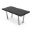 MORE4HOMES (Black) Aria 4-6 Seater Dining Table w Chrome Legs 2