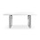 MORE4HOMES (White Marble Effect) Aria 4-6 Seater Dining Table w Chrome Legs 3