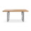MORE4HOMES (Oak Effect) Aria 4-6 Seater Dining Table w Chrome Legs 3