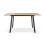MORE4HOMES (Oak Effect) Haydon Extending Dining Table 4-6 Seater w Black Legs 5