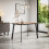 MORE4HOMES (Oak Effect) Haydon Extending Dining Table 4-6 Seater w Black Legs 2