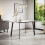 MORE4HOMES (White Marble Effect) Haydon Extending Dining Table 4-6 Seater w Black Legs 1
