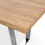MORE4HOMES (Oak Effect) Aria 4-6 Seater Dining Table w Chrome Legs 4
