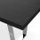 MORE4HOMES (Black) Aria 4-6 Seater Dining Table w Chrome Legs 4