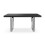 MORE4HOMES (Black) Aria 4-6 Seater Dining Table w Chrome Legs 3