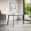 MORE4HOMES (White Marble Effect) Haydon Extending Dining Table 4-6 Seater w Black Legs 2