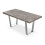MORE4HOMES (Concrete Effect) Aria 4-6 Seater Dining Table w Chrome Legs 2