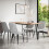 MORE4HOMES (Grey) Haydon Extending Oak Effect Dining Table Set w 4-6 Nova Velvet Chairs 1
