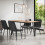 MORE4HOMES (Black) Haydon Extending Oak Effect Dining Table Set w 4-6 Nova Velvet Chairs 1