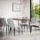 MORE4HOMES (Grey) Haydon Extending Oak Effect Dining Table Set w 4-6 Nova Velvet Chairs 2