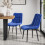 MORE4HOMES (Blue) Haydon Extending Oak Effect Dining Table Set w 4-6 Nova Velvet Chairs 5