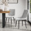 MORE4HOMES (Grey) Haydon Extending Oak Effect Dining Table Set w 4-6 Nova Velvet Chairs 5