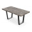 MORE4HOMES (Concrete Effect) Aria 4-6 Seater Dining Table w Black Legs 2