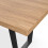MORE4HOMES (Oak Effect) Aria 4-6 Seater Dining Table w Black Legs 4