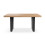 MORE4HOMES (Oak Effect) Aria 4-6 Seater Dining Table w Black Legs 3
