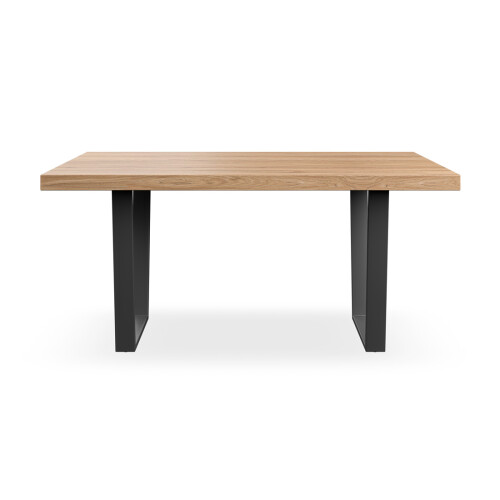 MORE4HOMES (Oak Effect) Aria 4-6 Seater Dining Table w Black Legs 2