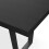 MORE4HOMES (Black) Aria 4-6 Seater Dining Table w Black Legs 4