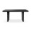 MORE4HOMES (Black) Aria 4-6 Seater Dining Table w Black Legs 3