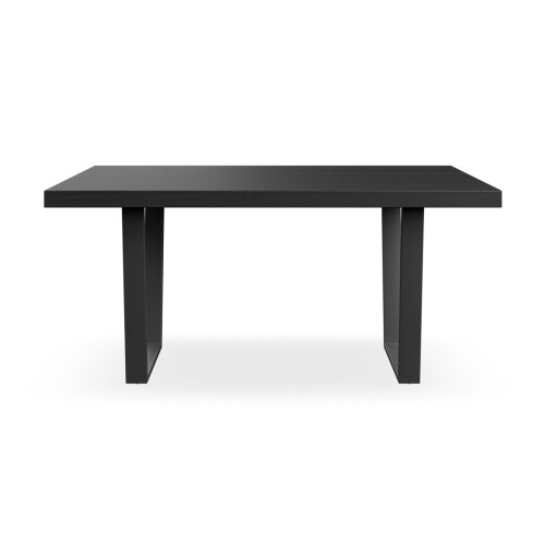 MORE4HOMES (Black) Aria 4-6 Seater Dining Table w Black Legs 2