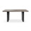 MORE4HOMES (Concrete Effect) Aria 4-6 Seater Dining Table w Black Legs 3