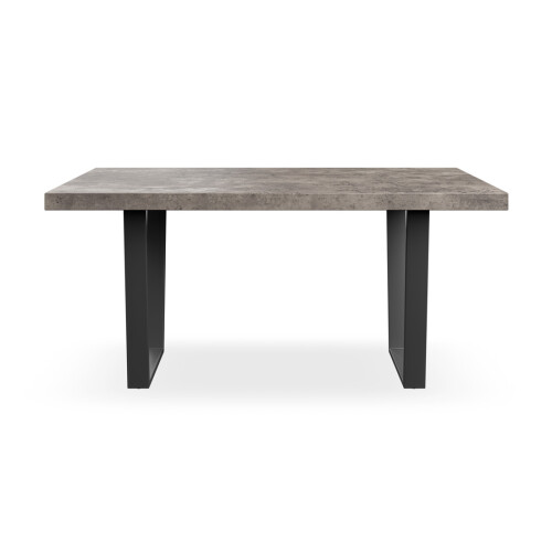 MORE4HOMES (Concrete Effect) Aria 4-6 Seater Dining Table w Black Legs 2