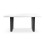 MORE4HOMES (White Marble Effect) Aria 4-6 Seater Dining Table w Black Legs 3