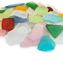 Cys Excel Sea Glass 64 ounces Assortered Mix Rainbow Colors | Flere valg knust glasvase fyldstof | Akvarium Nautisk D? Cor til kunsthåndværk flad