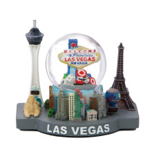 Las Vegas sneeuwbol en skyline model 4 inch