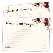 Les marques MPC 100 grandes partagent une cartes memoire - surdimensionne 5 pouces x 7 Celebration de la vie Birthday Funeral Memorial Graduation