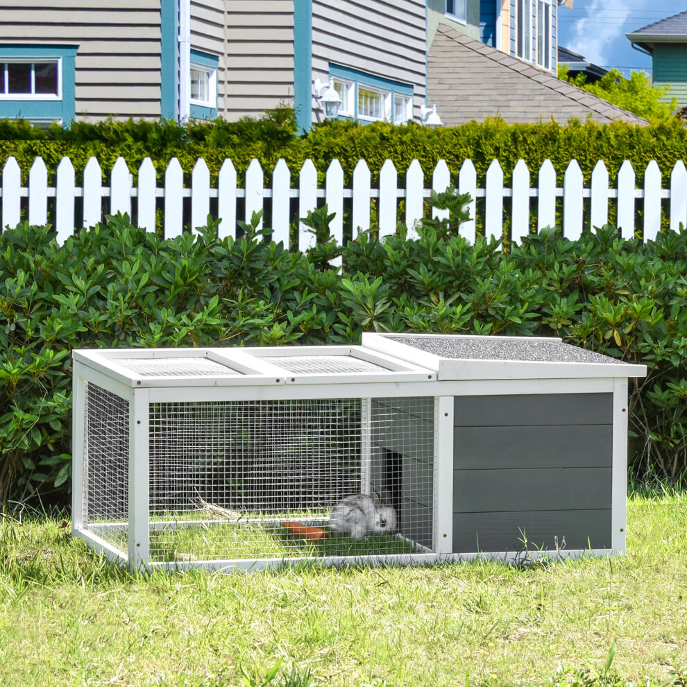 Rabbit Hutch Small Animal Cage Pet Run Cover with Water-resistant Asphalt Roof - Image 5