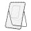 Homcom HOMCOM Foldable Football Rebounder Net Adjustable Angles with Target Zone, Black 4