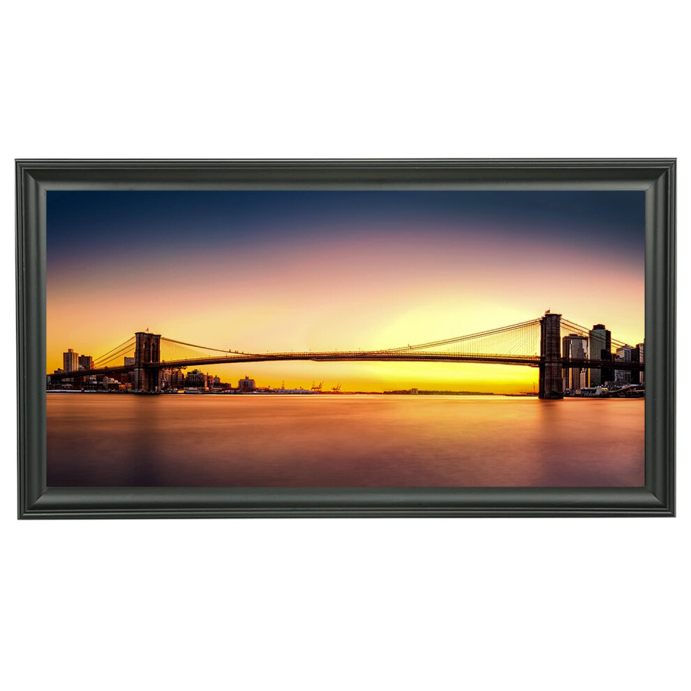 Cadres photo panoramiques LTYHHK 10x20 en bois massif, cadre pour affiche 10x20, cadre photo mural familial 10x20, noir (LMK08b)