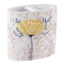 Avanti Senget?j - Tandb?rsteholder Bordpladetilbeh?r Blomsterbadev?relsesindretning (Marielle Collection Gul)