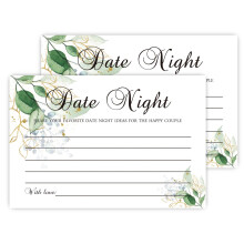 FARHTINANFX Date Night Ideas Cards Perfect for The Bride and Groom Husband Wife Boyfriend Girlfriend Anniversary Bridal Shower Game 50 Advice C