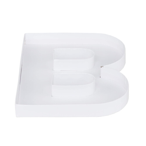 20.8cm Paper Mache Cardboard Letter Shaped Box Container (B)