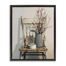 N stenn malba Stupell Industries Vintage Rustic Things Neutr lna, zar movan , pl vaj ca, na pl tne, dizajn od Cecile Baird