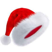 LKQBBSZ Nissehue til barn Unisex Velvet Comfort Xmas Hat Ekstra plys til jul Nyt?r Festlig feriefest (r?d)